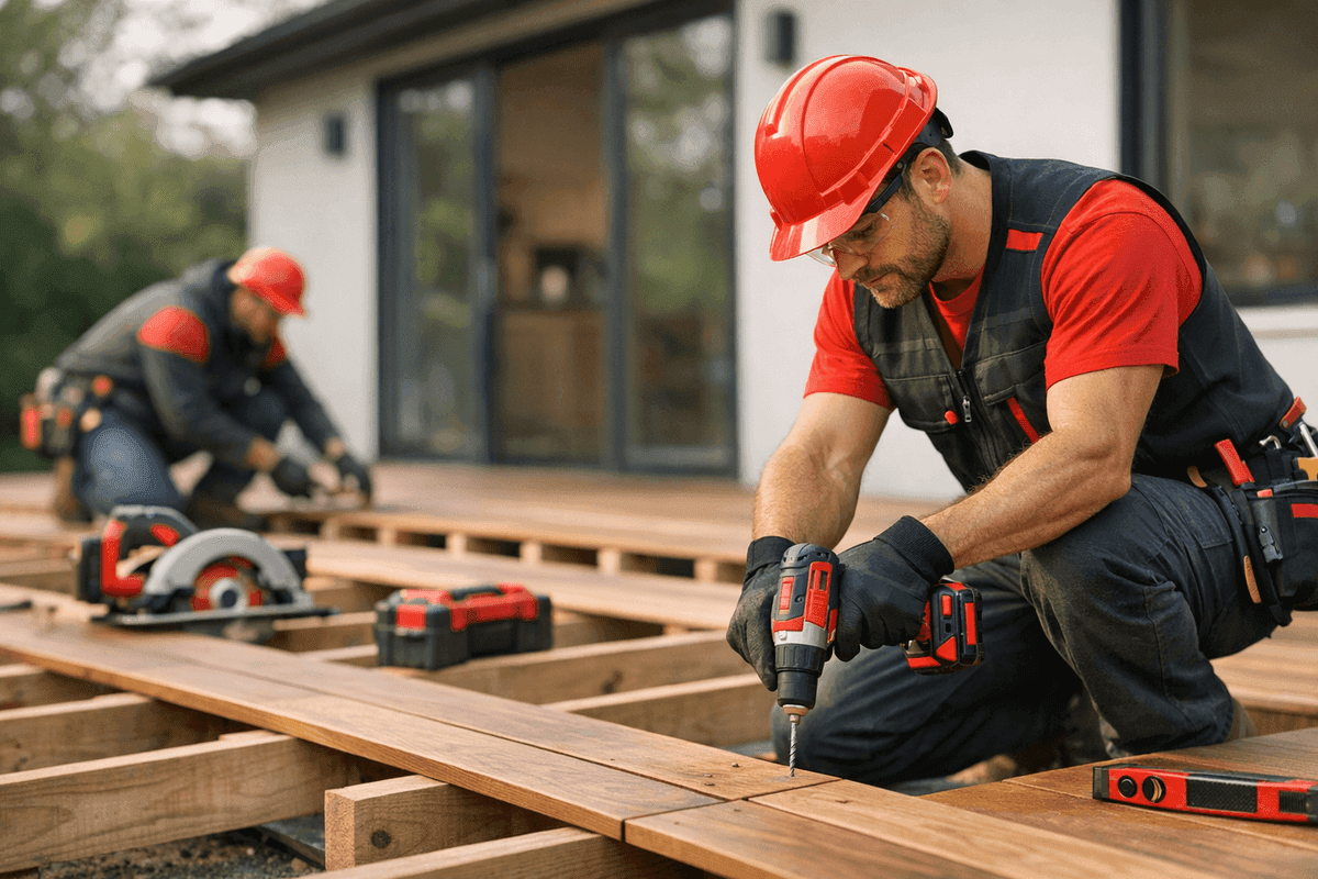 Decking service by San Antonio Roofing