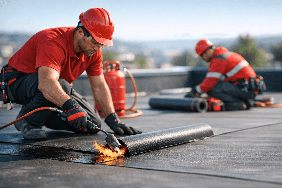 Flat Roofs service by San Antonio Roofing