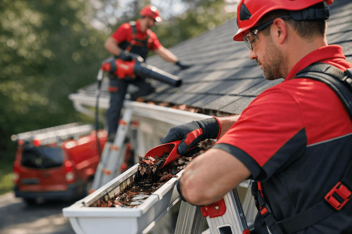 Gutter Cleaning service by San Antonio Roofing