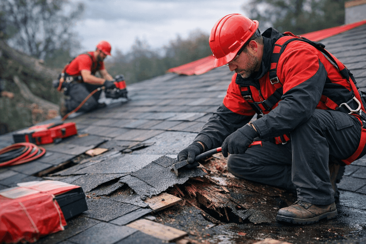 Storm Damage Restoration service by San Antonio Roofing