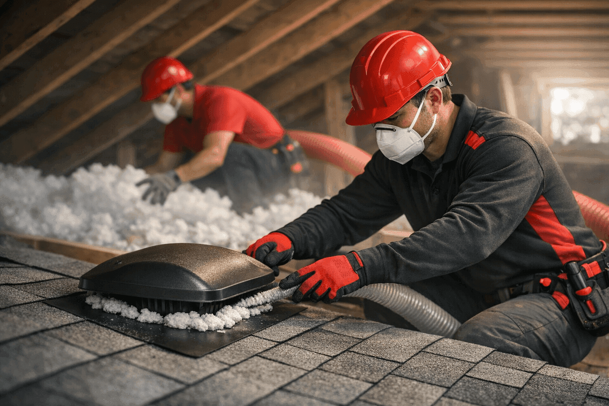Ventilation & Insulation service by San Antonio Roofing